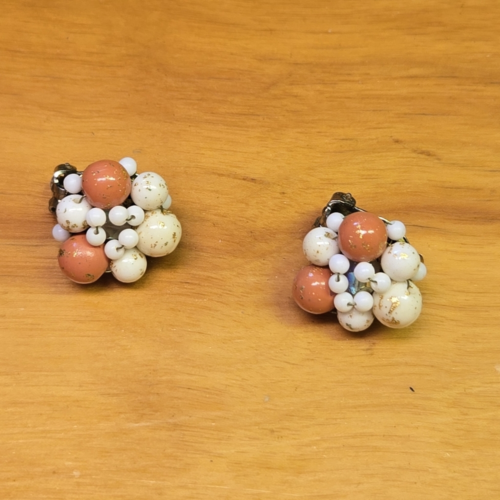 Vintage clip on earrings